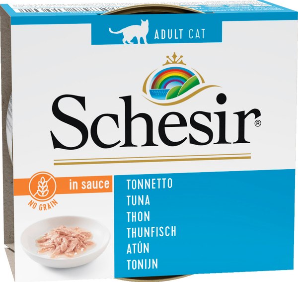 Влажный корм для кошек Schesir с тунцом в соусе - фото
