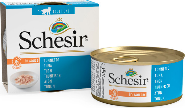 Влажный корм для кошек Schesir с тунцом в соусе