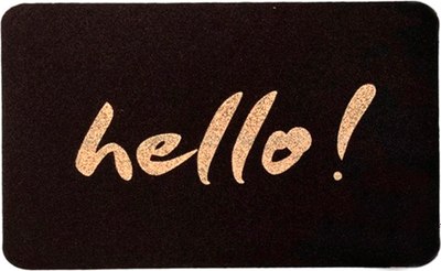 Коврик грязезащитный ComeForte Велюр Hello 60x90 - фото