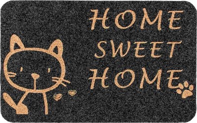 Коврик грязезащитный ComeForte Велюр Милый дом 50x80 - фото