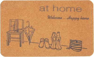 Коврик грязезащитный ComeForte Велюр Уютный дом 50x80 - фото