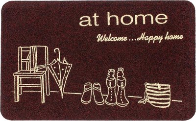 Коврик грязезащитный ComeForte Велюр Уютный дом 40x60 - фото