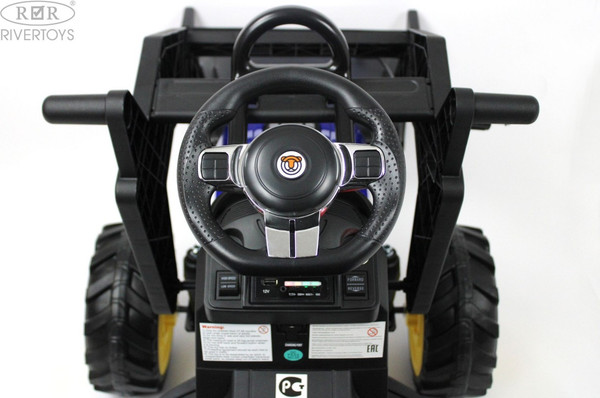 Детский автомобиль RiverToys Экскаватор-погрузчик / A777MP