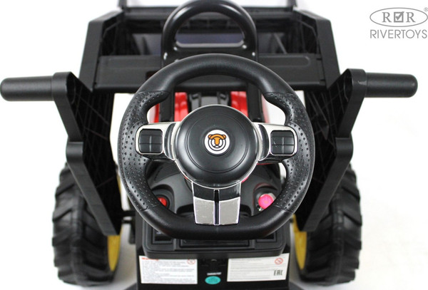 Детский автомобиль RiverToys Экскаватор-погрузчик / A777MP