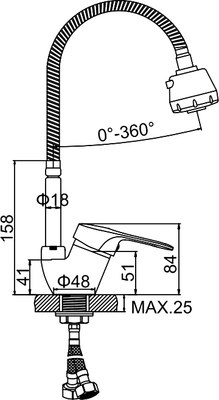 Смеситель Ledeme L4368-B