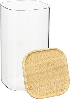 Емкость для хранения Smart Solutions Glass Bamboo / SS0000161