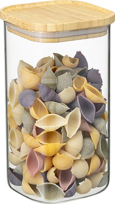 Емкость для хранения Smart Solutions Glass Bamboo / SS0000161