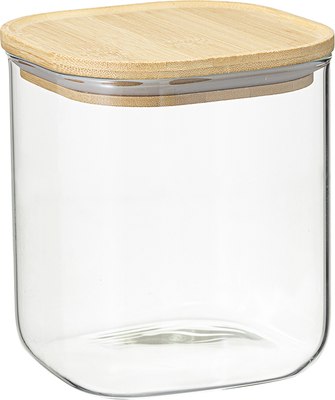 Емкость для хранения Smart Solutions Glass Bamboo / SS0000165 - фото