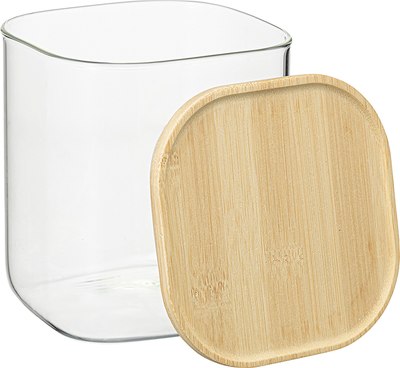 Емкость для хранения Smart Solutions Glass Bamboo / SS0000165
