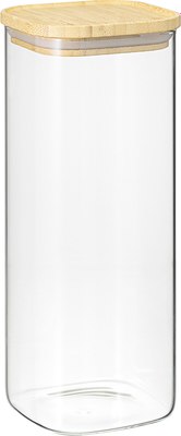 Емкость для хранения Smart Solutions Glass Bamboo / SS0000162 - фото