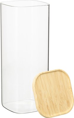 Емкость для хранения Smart Solutions Glass Bamboo / SS0000162