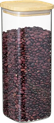 Емкость для хранения Smart Solutions Glass Bamboo / SS0000162