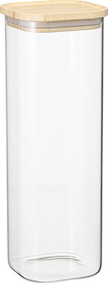 Емкость для хранения Smart Solutions Glass Bamboo / SS0000163 - фото