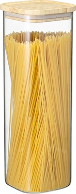 Емкость для хранения Smart Solutions Glass Bamboo / SS0000163