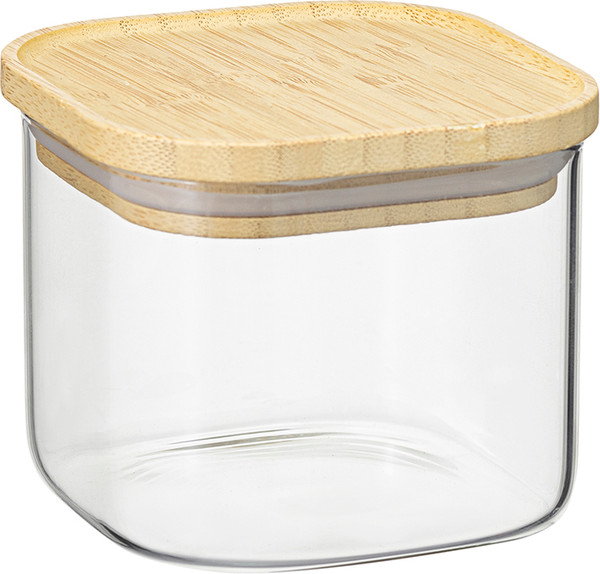 Емкость для хранения Smart Solutions Glass Bamboo / SS0000158 - фото
