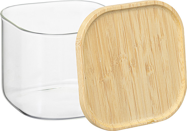 Емкость для хранения Smart Solutions Glass Bamboo / SS0000158