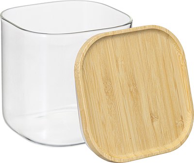 Емкость для хранения Smart Solutions Glass Bamboo / SS0000159