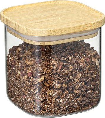 Емкость для хранения Smart Solutions Glass Bamboo / SS0000159