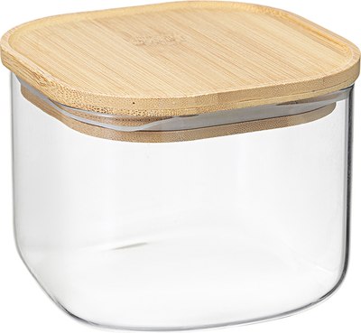 Емкость для хранения Smart Solutions Glass Bamboo / SS0000164 - фото