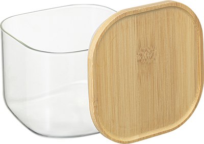 Емкость для хранения Smart Solutions Glass Bamboo / SS0000164