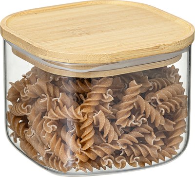 Емкость для хранения Smart Solutions Glass Bamboo / SS0000164