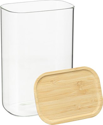Емкость для хранения Smart Solutions Glass Bamboo / SS0000168