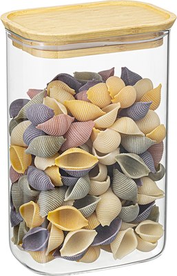 Емкость для хранения Smart Solutions Glass Bamboo / SS0000168