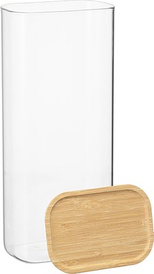 Емкость для хранения Smart Solutions Glass Bamboo / SS0000169