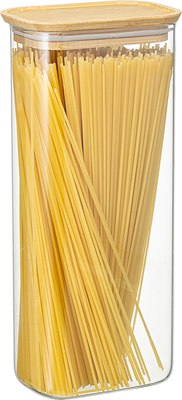 Емкость для хранения Smart Solutions Glass Bamboo / SS0000169