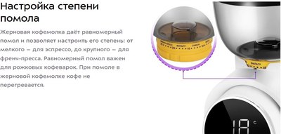 Кофемолка Kitfort КТ-7474