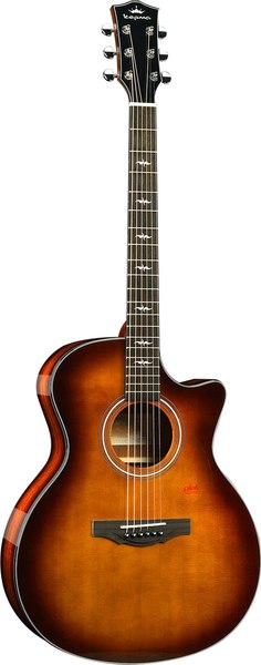 Электроакустическая гитара Kepma F1E-GA Cherry Sunburst / A147067 - фото