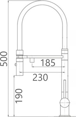 Смеситель Gross Aqua Neosteel 3188611SSMBB