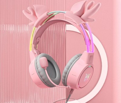 Наушники-гарнитура Onikuma X15 Pro Pink Furie