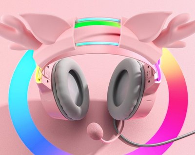 Наушники-гарнитура Onikuma X15 Pro Pink Furie