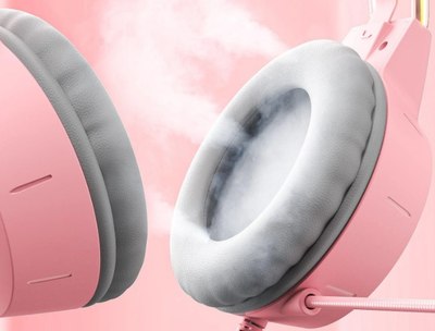 Наушники-гарнитура Onikuma X15 Pro Pink Furie