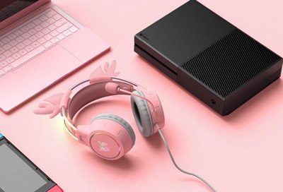 Наушники-гарнитура Onikuma X15 Pro Pink Furie