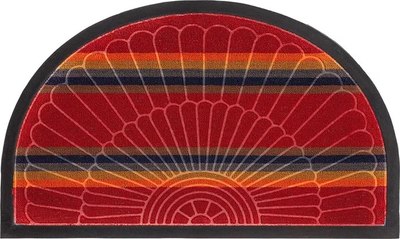 Коврик грязезащитный ComeForte Уют Мультиколор полукруглый 60x90