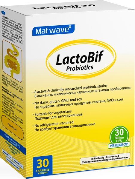 Комплексная пищевая добавка Matwave LactoBif Probiotics Matwave / ND-4672 - фото