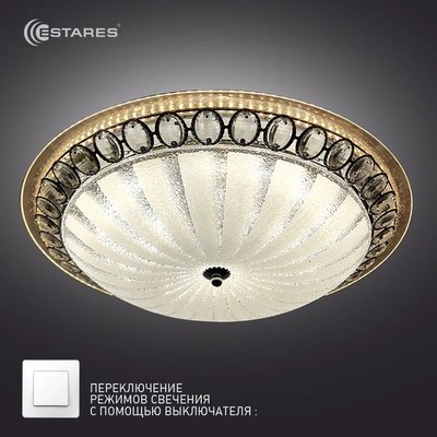 Потолочный светильник Estares Casablanca Chrome 72W R-515-WHITE-220-IP20