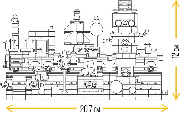 Конструктор электромеханический Unicon Новогодний экспресс / 10440225