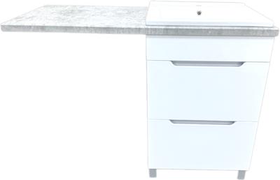 Тумба с умывальником Гамма Р23оФ8-У55 Атрия-9055 со столешницей - фото