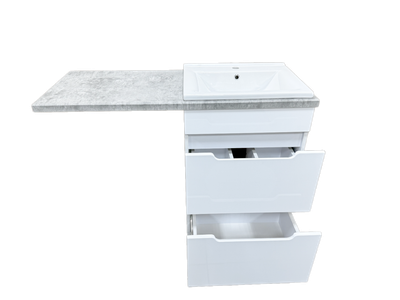 Тумба с умывальником Гамма Р23оФ8-У55 Атрия-9055 со столешницей