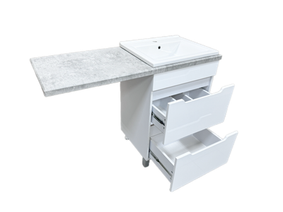 Тумба с умывальником Гамма Р23оФ8-У55 Атрия-9055 со столешницей