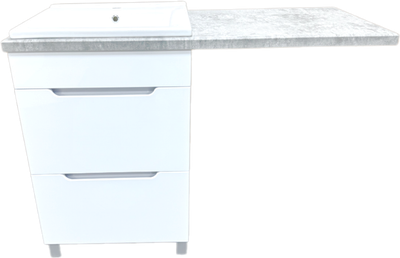 Тумба с умывальником Гамма Р23оФ8-У55 Атрия-9055 со столешницей - фото