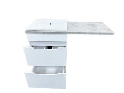 Тумба с умывальником Гамма Р23оФ8-У55 Атрия-9055 со столешницей