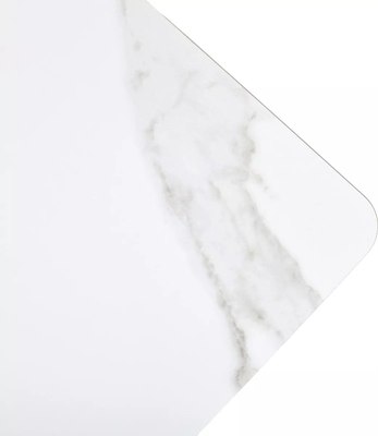 Обеденный стол M-City Тет-А-Тет 120 / 480M05792 (белый мрамор/черный)