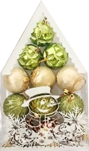 Набор шаров новогодних MONAMI Новогодний Микс / GOLD23-6045 - фото