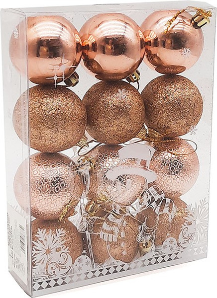 Набор шаров новогодних MONAMI Новогодний Микс / GOLD23-6145 - фото