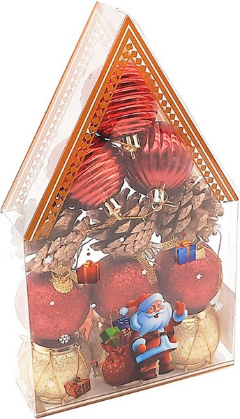 Набор елочных игрушек MONAMI Новогодний Микс / GOLD23-6156 - фото