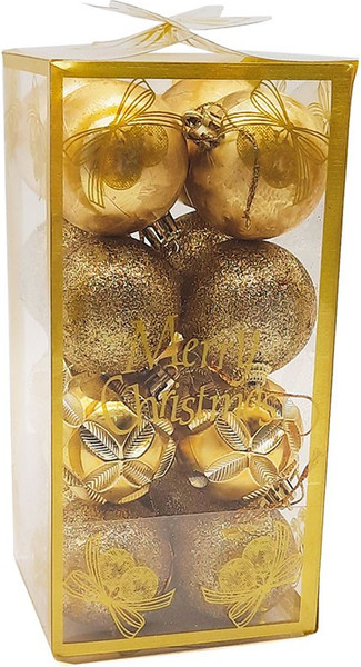 Набор шаров новогодних MONAMI Новогодний Микс / GOLD23-016 - фото